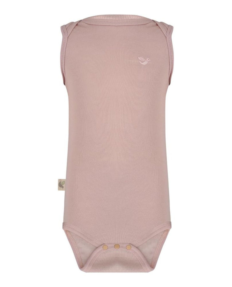 sleeping baby in merino singlet bodysuit