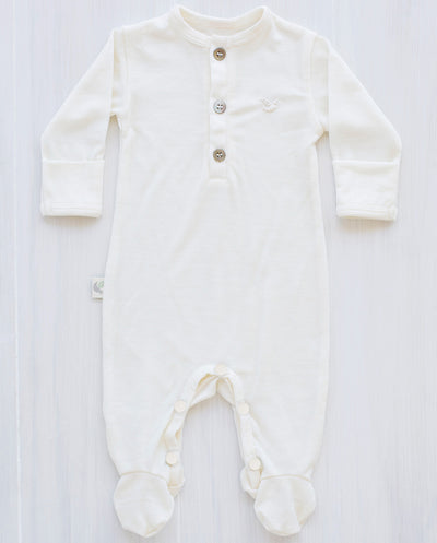 newborn organic merino jumpsuit