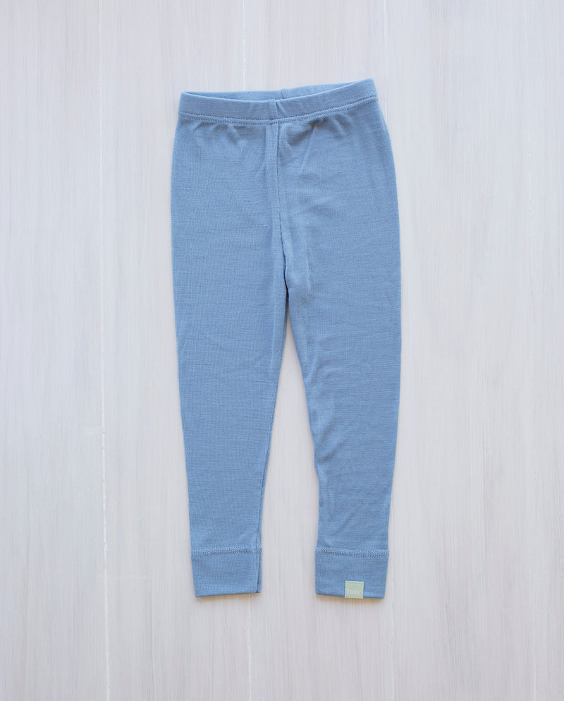 north sea blue rib leggings