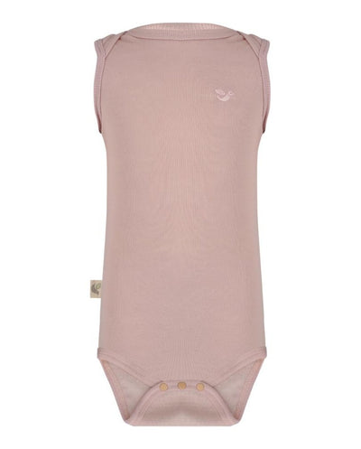 dusty rose organic merino singlet bodysuit