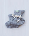 grey marle organic merino booties