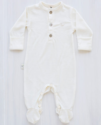 cream organic merino jumpsuit