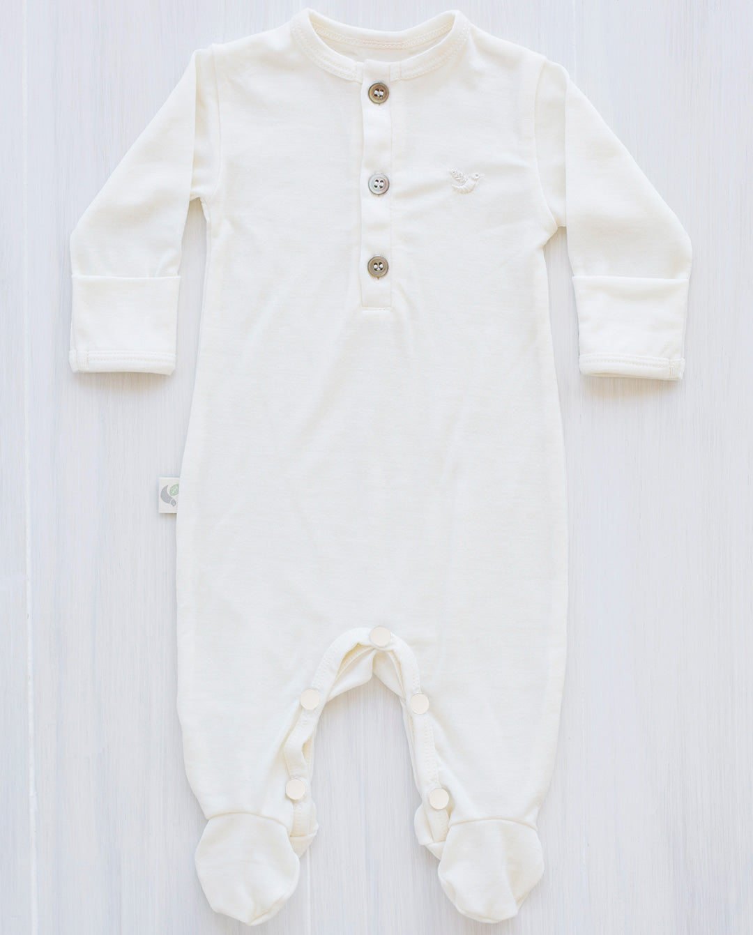 newborn organic merino jumpsuit