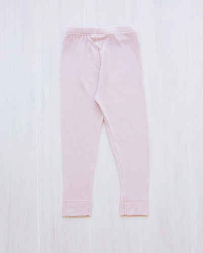 pink organic merino leggings