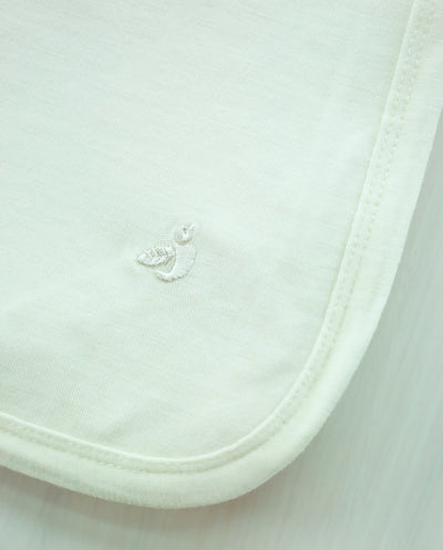 cream merino swaddle for newborn babies