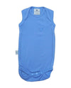 north sea blue organic merino singlet bodysuit